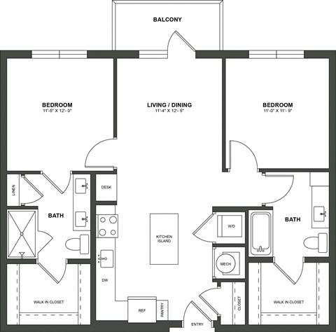 a floor plan of a home